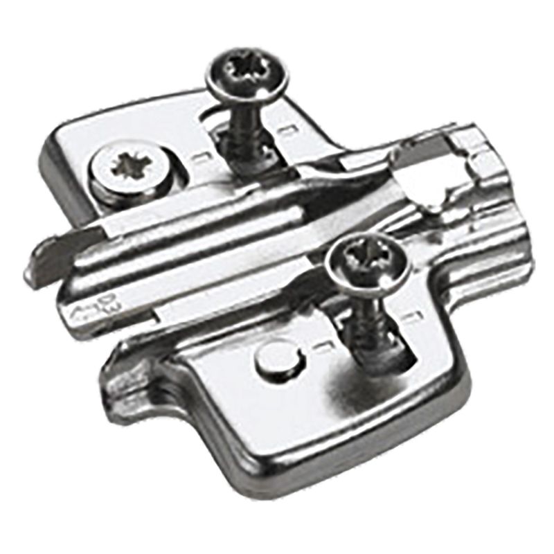 Cross mounting plate with Direct height adjustment, nickel plated, with ...