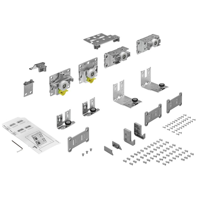 TopLine L, Set of running and guide components, 18 - 30 mm, 2-door ...