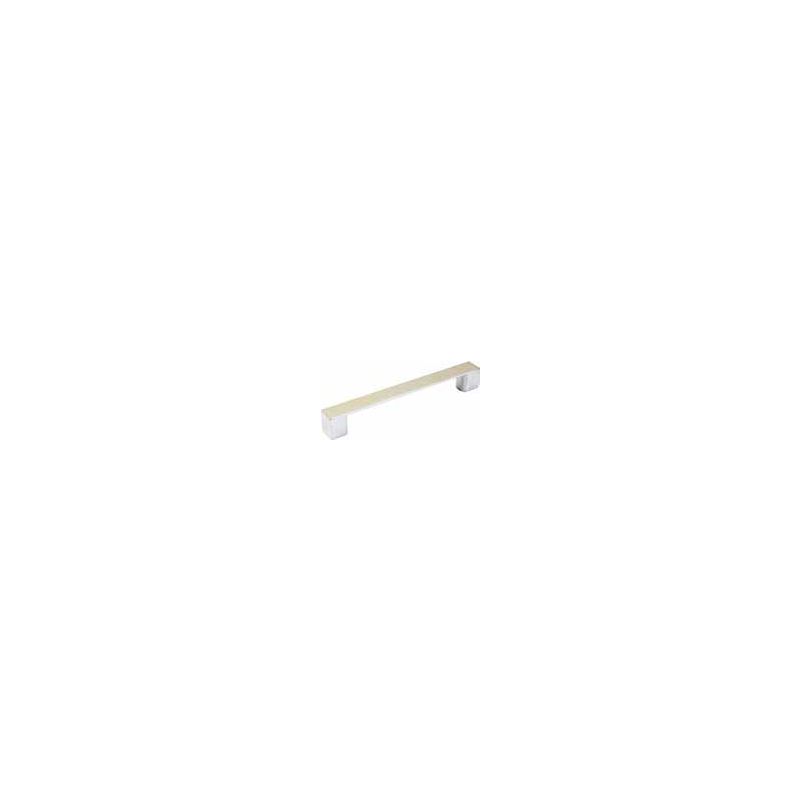 Axis Rotation Handle Handle Axis Flat aluminium, 128mm c/c, brushed nickel