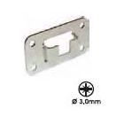 Non Recessed Locking Bar Guide Zinc Plated