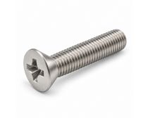 Machine (M/T) Screw Phillips (X/Rec) Countersunk Head Stainless Steel Gr304 M6 x 25mm