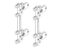Topaz Slimline Drawer System quick-dowel front brackets H167/199 (set)