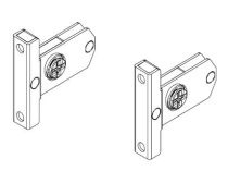 Topaz Slimline Drawer System screw-in front brackets H86 (set)