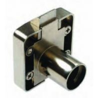 BMB slam lock housing with double function, nickel plated, ea.