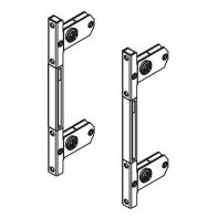 Topaz Slimline Drawer System screw-in front brackets H167/199 (set)