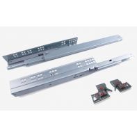 Topaz undermount drawer slides, soft-close, synchronised, 30kg load capacity, incl. 3D adjustment clips