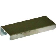 Handle "Jay 3.0" Finger Pull, 500mm lg, 420mm c/c, face fix w/screws, brushed nickel, each