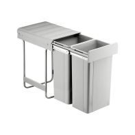 Bin.it Duo II 400 2x32l plastic grey