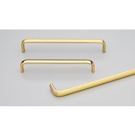Trumpet Handle 224mm C to C Polished Brass Matt