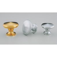 Brass Knob 30mm Dimple Satin Chrome
