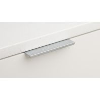 Edge Pull 96mm O/A 2 Dowel Satin Chrome