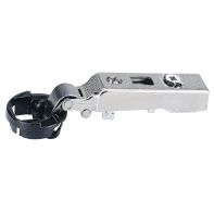 95∞ Intermat glass door hinge, overlay, for screwing on
