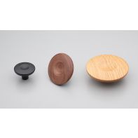 Dimple Knob 80mm Walnut Lacquered