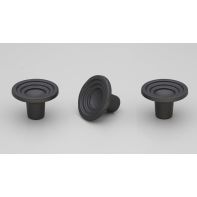 Iron Knob 46mm dia Black