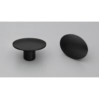 Dome Knob 50mm dia Black Paint Matt#7